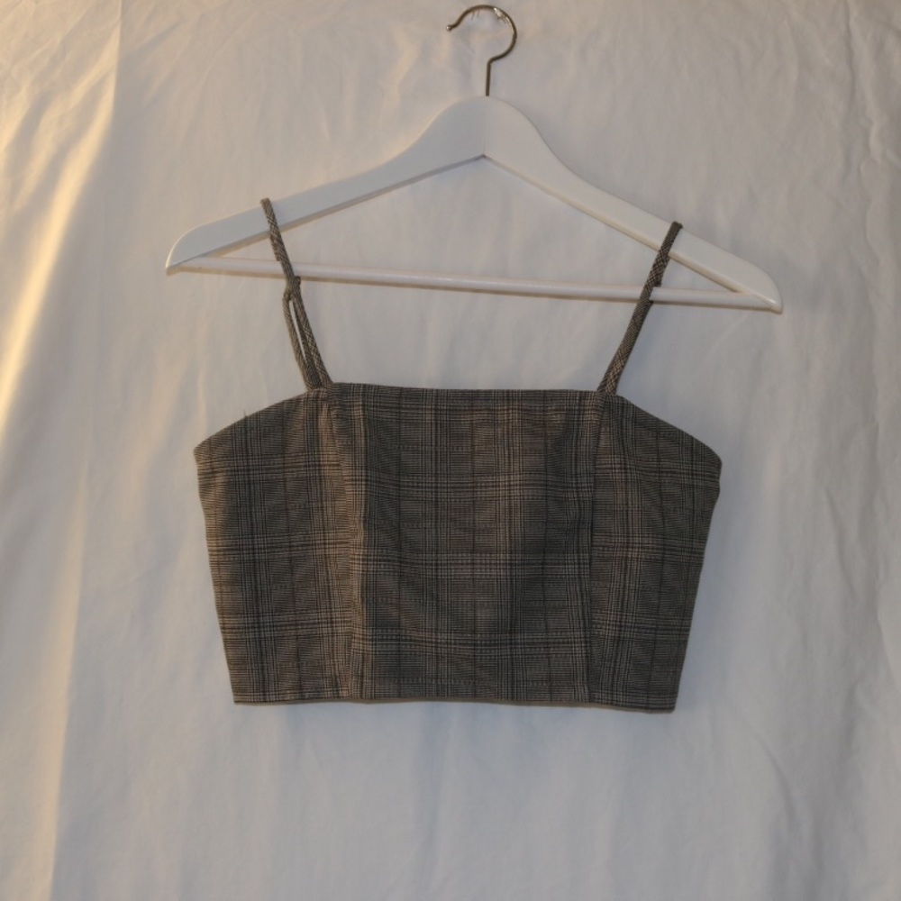 Forever 21 plaid crop top
